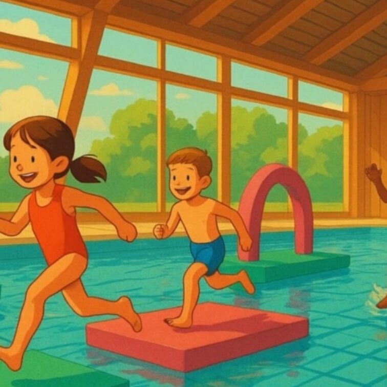 Parcours Fun de la piscine